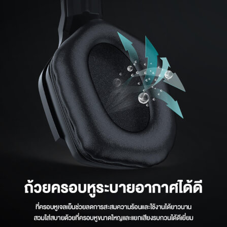 หูฟังเกมมิ่งไร้สาย Onikuma B60 - สีดำ_7